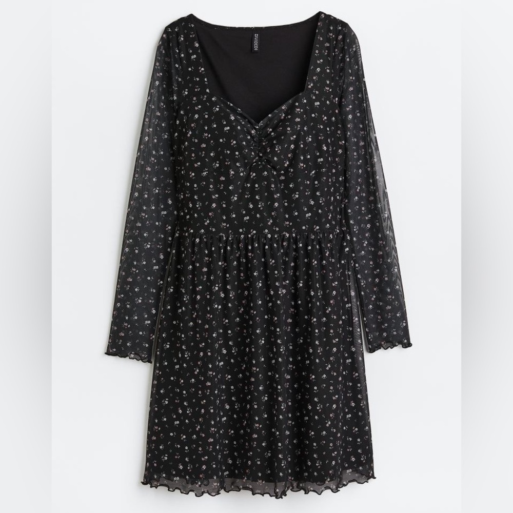 H&M Mesh Floral Dress